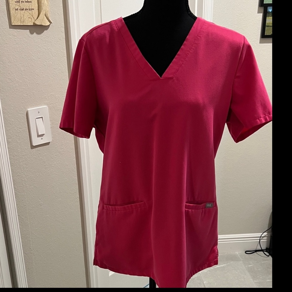 Figs Hot Pink Scrub set